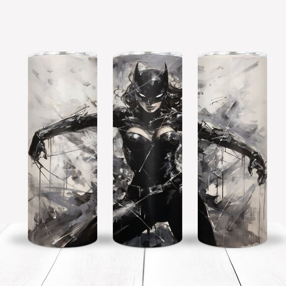 Cat Woman Tumbler Set, Coffee Mug Drinkware - Picture 1 of 4